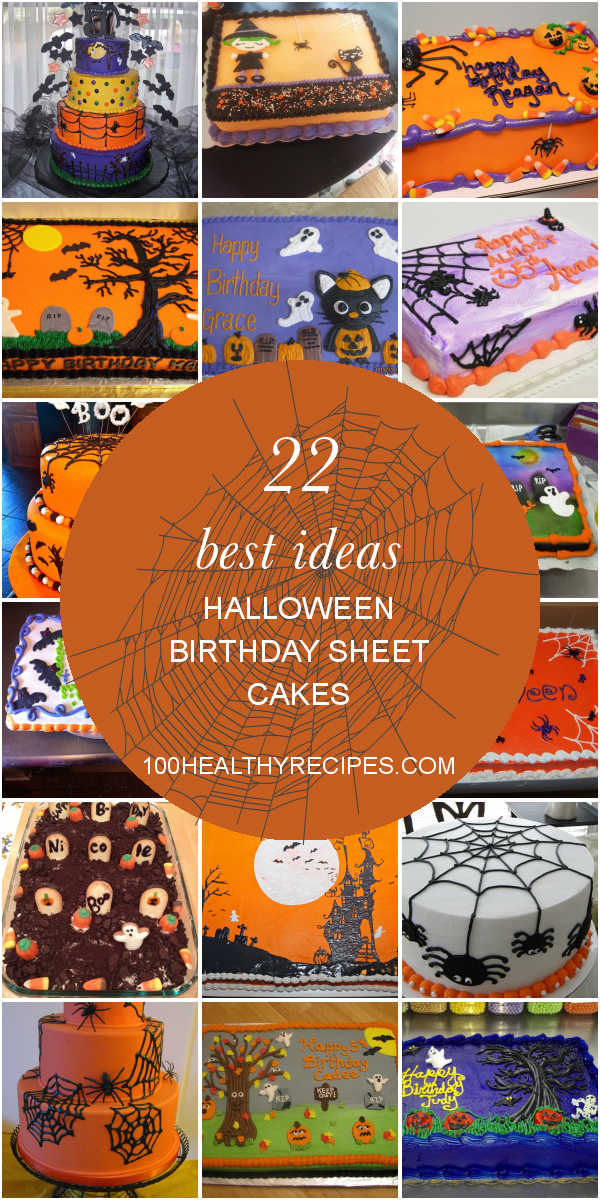 Chilling Halloween Birthday Sheet Cakes for a Frighteningly Fun Celebration!